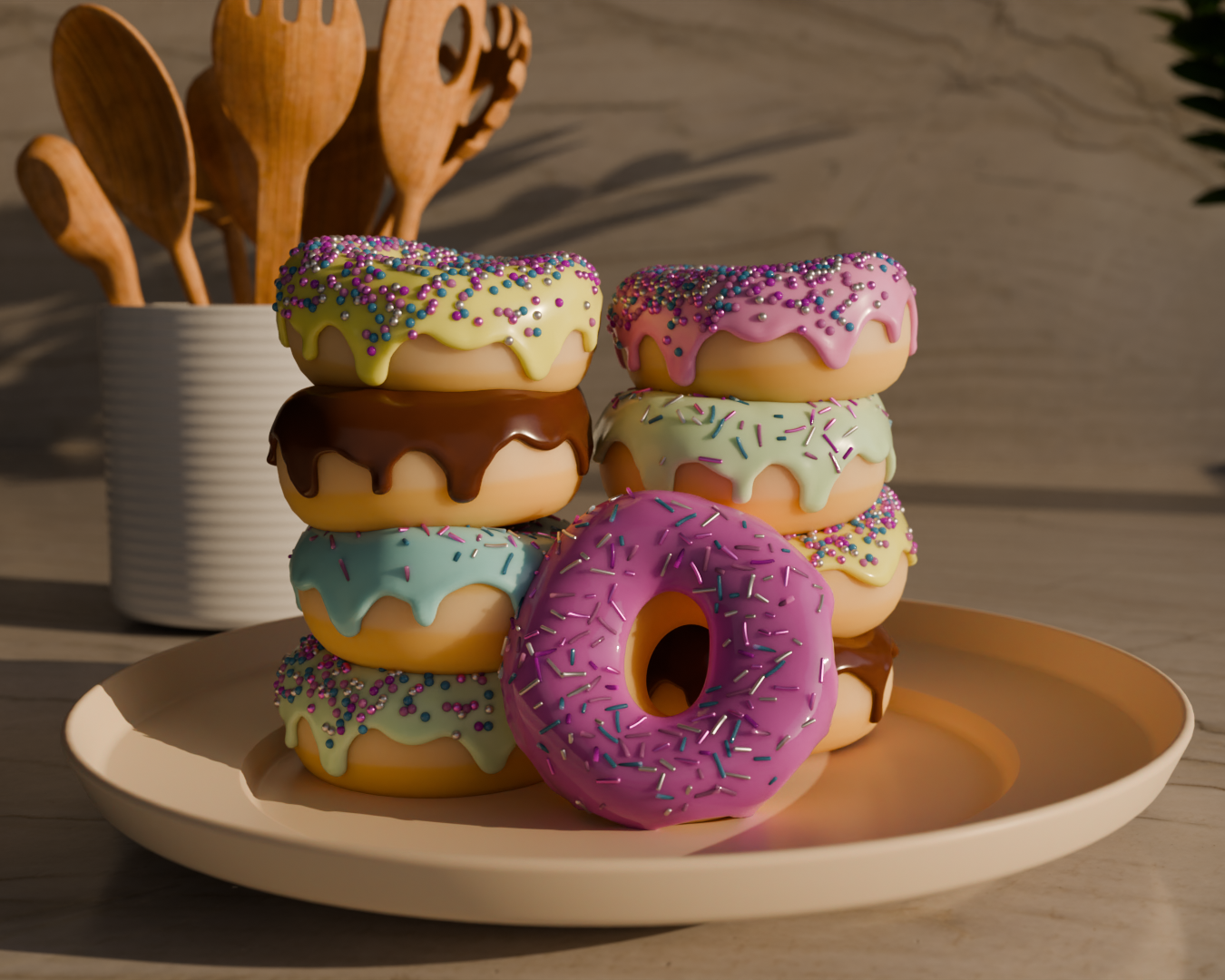 Image of 3D Donut Asset